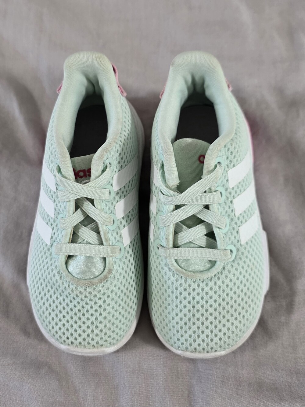 Toddler Girls Adidas Cloudfoam Racer 'Ice Mint' sneakers 6K